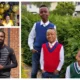 Jesse Nwokejiobi (top left)with his mother Rita and (right) with his brothers Prince and Elijah. The family authorised release of the photos.