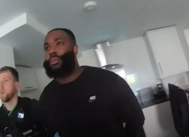 Body worn video footage of the moment Olusegun Babalola was arrested and police found £7,000 worth of heroin and crack cocaine wraps hidden within a tissue box on his kitchen worktop. Body worn video footage of the moment Olusegun Babalola was arrested and police found £7,000 worth of heroin and crack cocaine wraps hidden within a tissue box on his kitchen worktop.