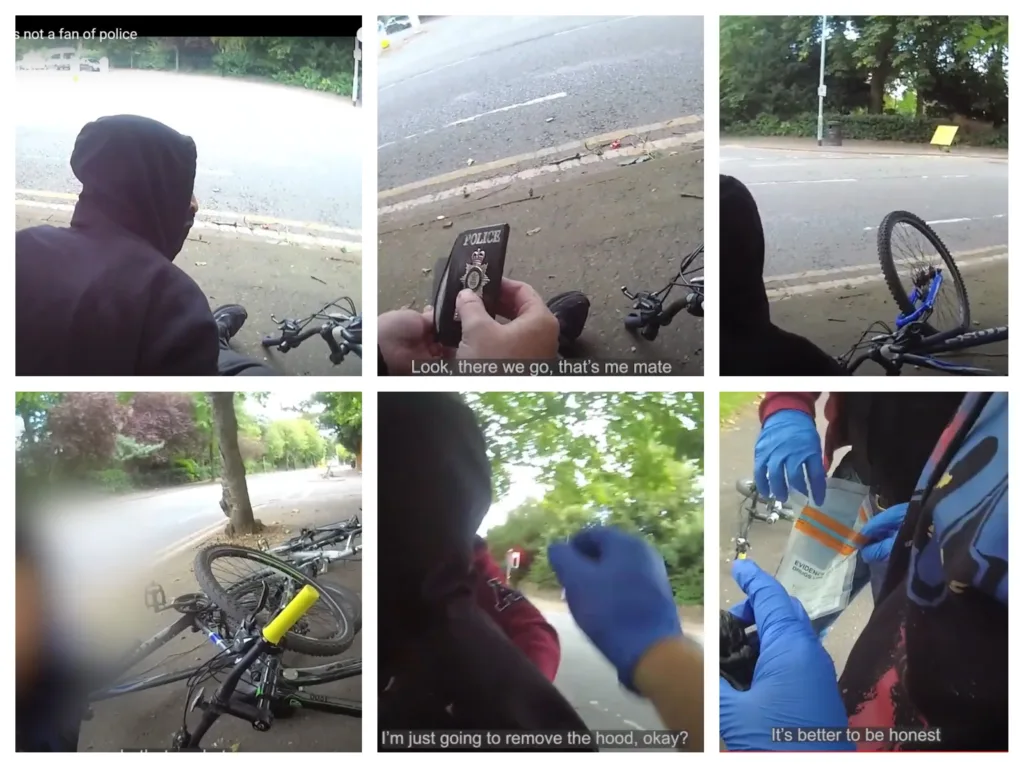 WATCH: Push bike cops in Peterborough catch cycling drug dealer