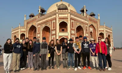 Students of Impington Village Collage pictured in Jodhpur, India.