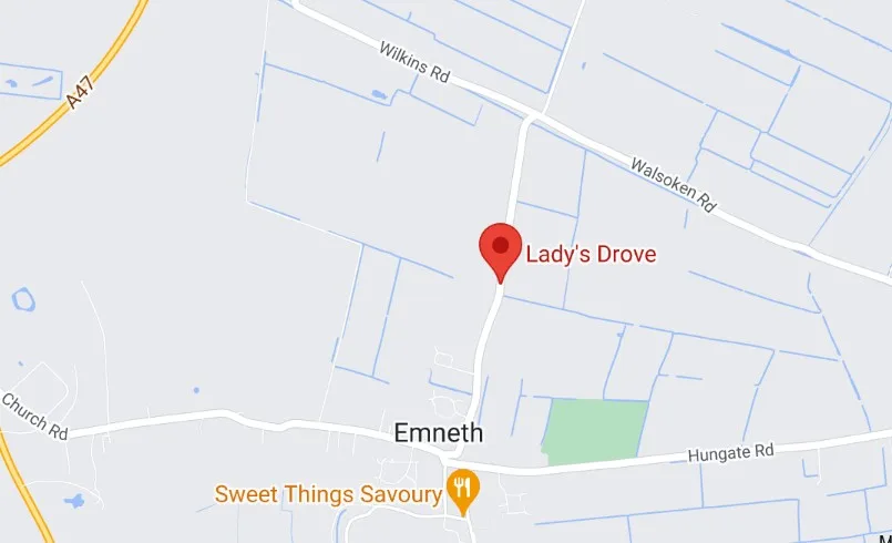 Officers were called to Emneth, near Wisbech, shortly before 7.30am yesterday (Monday 11 September) following a report that the body of a woman, aged in her 60s, had been found at a property in Lady’s Drove.