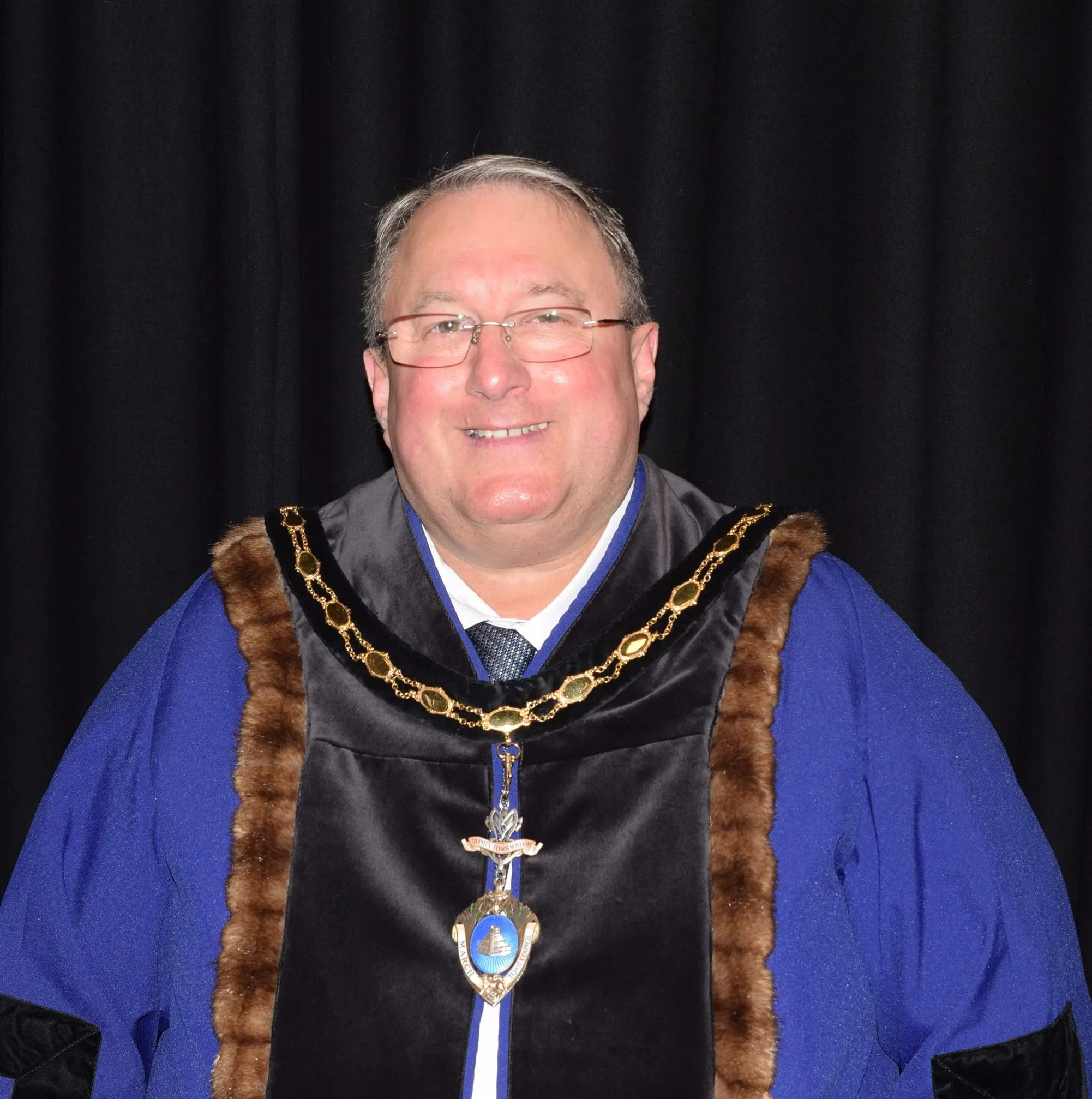 Cllr Mark Purser in 2022 on his election as deputy mayor.