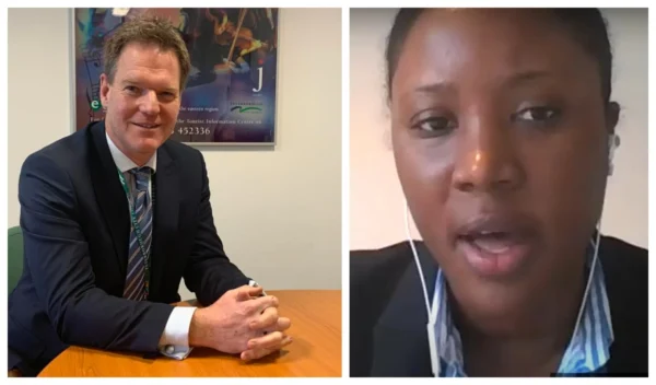 News for Peterborough and Cambridgeshire - Chief executive Matt Gladstone (left) told the council that Rochelle Tapping (right) had “not successfully passed her probation period”.