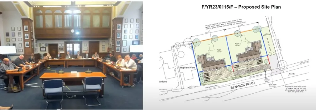 Doddington debate at FDC planning committee. From YouTube