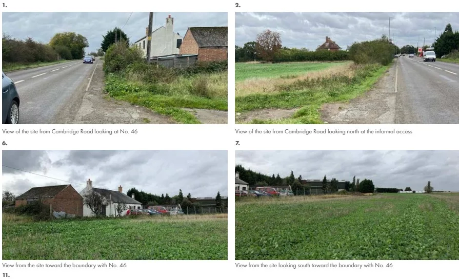 Long Term Land illustrations show the site at Stretham near Ely where 19 affordable homes can be built.