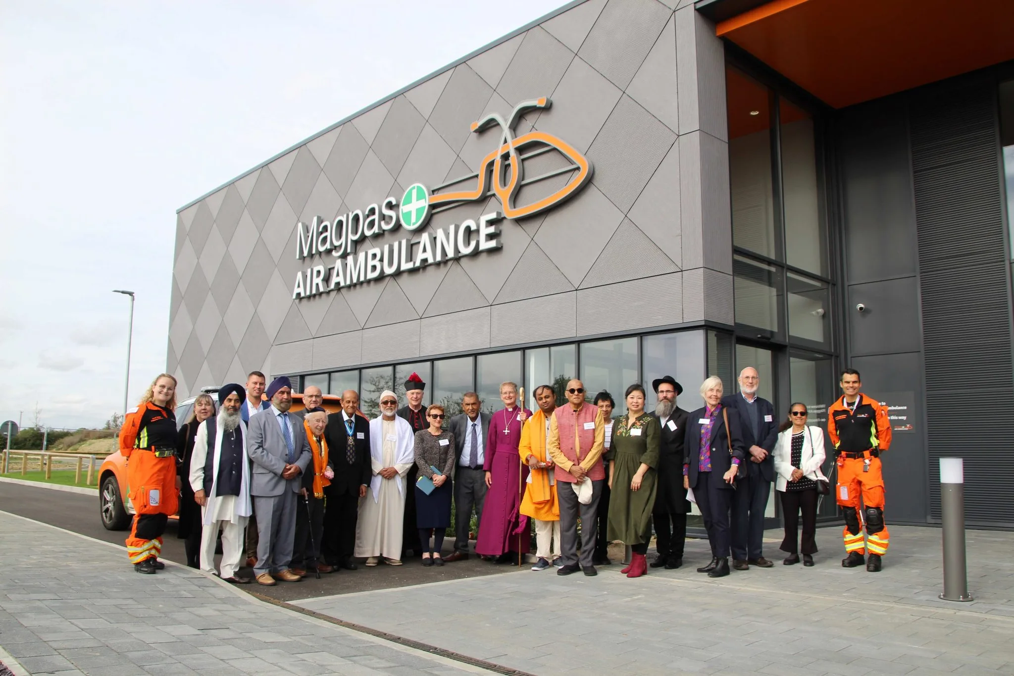 Community faith leaders took it in turn to bless the new Magpas HQ in different ways, all thanking the people and the work undertaken within the building for its important impact on the community. Community faith leaders took it in turn to bless the new Magpas HQ in different ways, all thanking the people and the work undertaken within the building for its important impact on the community.