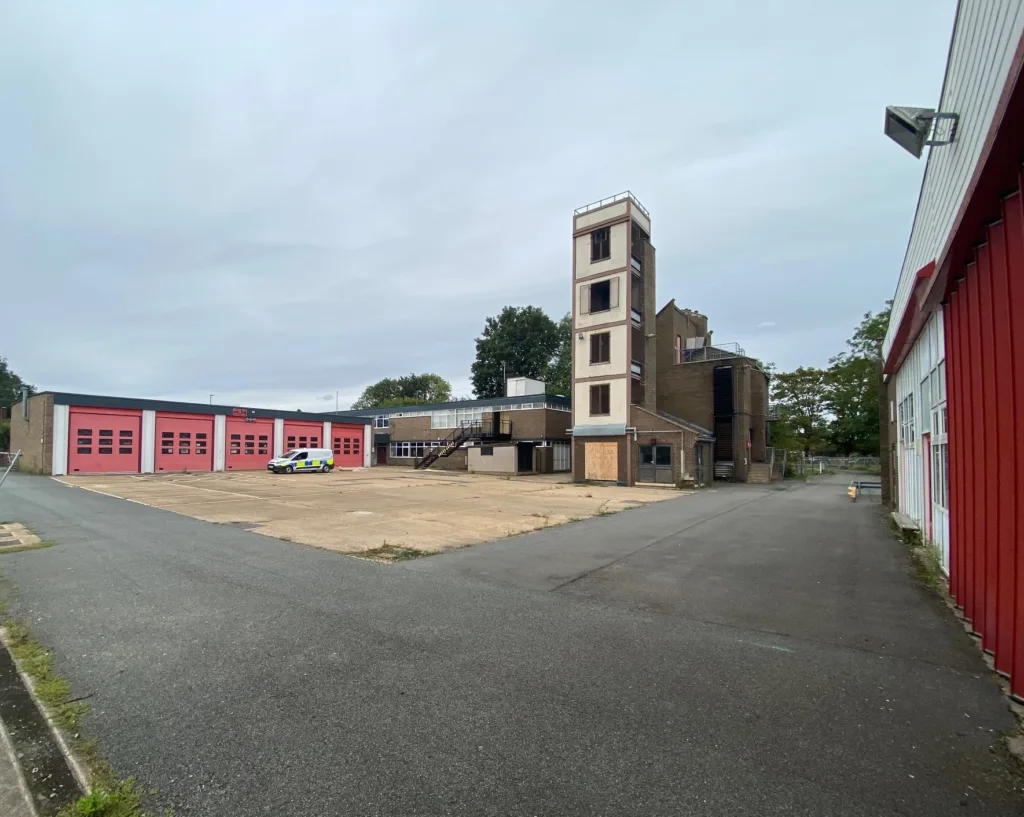 Former Huntingdon fire station – offers around £1.5m invited from the agents, Cheffins. PHOTO: Cheffins 