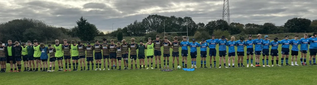 Scouts and St Neots Rugby Club u15s paying tribute to our brother from Wisbech Rugby Club, who sadly passed last week. Rest easy Arturas