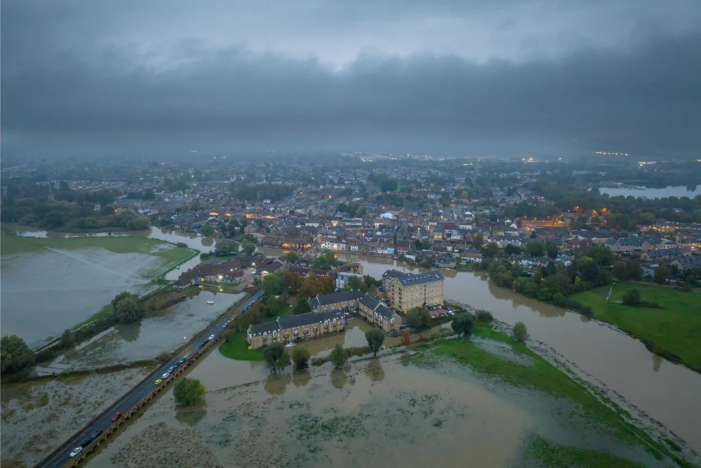 Flooding,, St Ives Saturday 21 October 2023. Picture by Terry Harris.