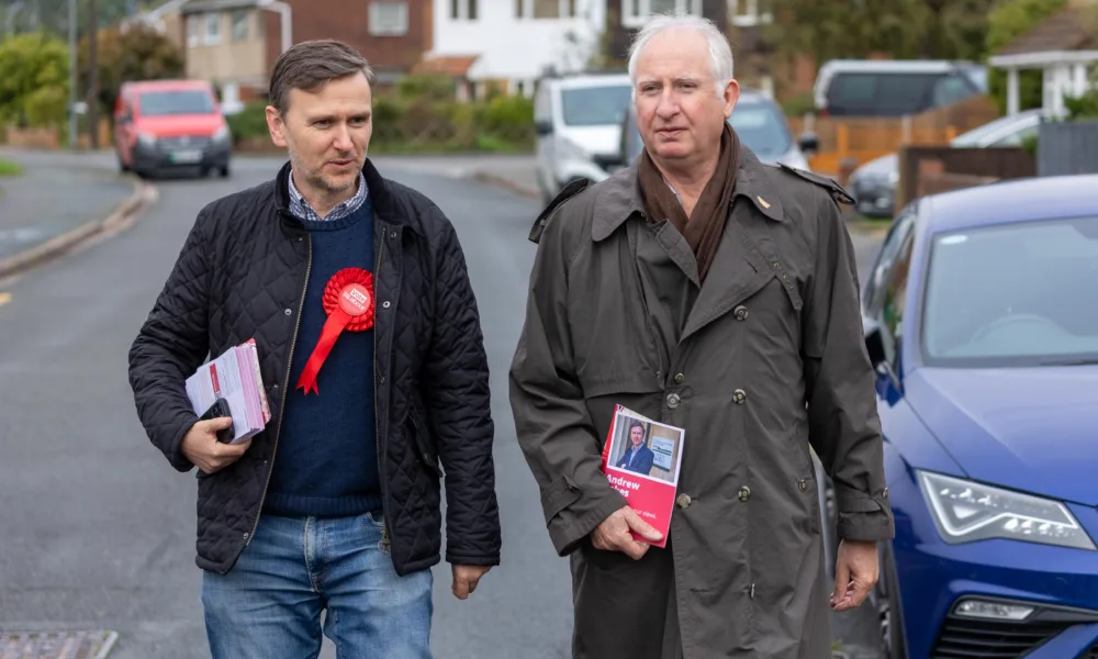 Andrew Pakes (left) predicted by YouGov to win in Peterborough, with Daniel Zeichner, predicted to hold his Cambridge seat. PHOTO: Terry Harris