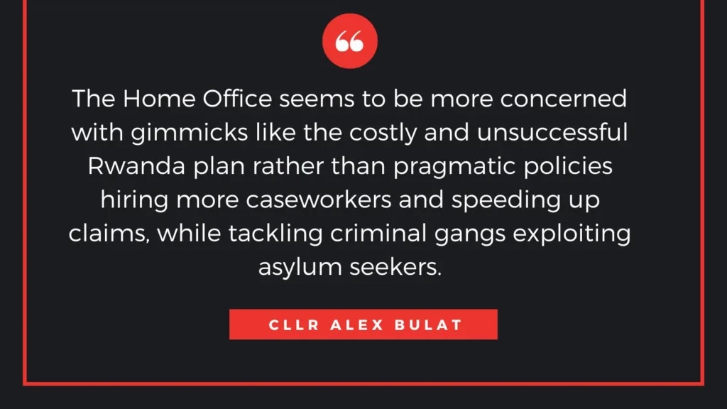 Cllr Alex Bulat, Labour county councillor and migrant champion, said: “Asylum seekers want to learn English, work, integrate and have a normal life in the UK like everyone else.” Cllr Bulat became Britain's first Romanian-born county councillor after the 2021 local elections.