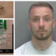 Cocaine in chewing gum pot (bottom left) sock with drugs and Isuf Quashi of Cambridge – jailed for possession with intent to supply cocaine and two other offences.