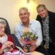 MP Steve Barclay with Gladys Kightly and her daughter Sue