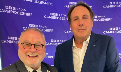 In an outspoken ‘hot seat’ interview with Chris Mann (right) on BBC Radio Cambridgeshire, Cllr Wayne Fitzgerald launched a series of outspoken attacks on political opponents. PHOTO: BBC Radio Cambridgeshire