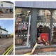 Aftermath of unsuccessful ram raid at Linton Co-op in South Cambridgeshire