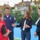 Culture Secretary Lucy Frazer in Eastbourne in June opening newly refurbished tennis courts at Fishermans Green. It was funded through the £30m made available to build, upgrade or refurbish 1000 courts across the UK.