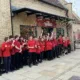 Wilko staff past and present outside Wilko in Ely at 4pm on Sunday as the doors closed for the last time.