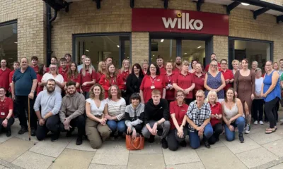Wilko staff past and present outside Wilko in Ely at 4pm on Sunday as the doors closed for the last time.
