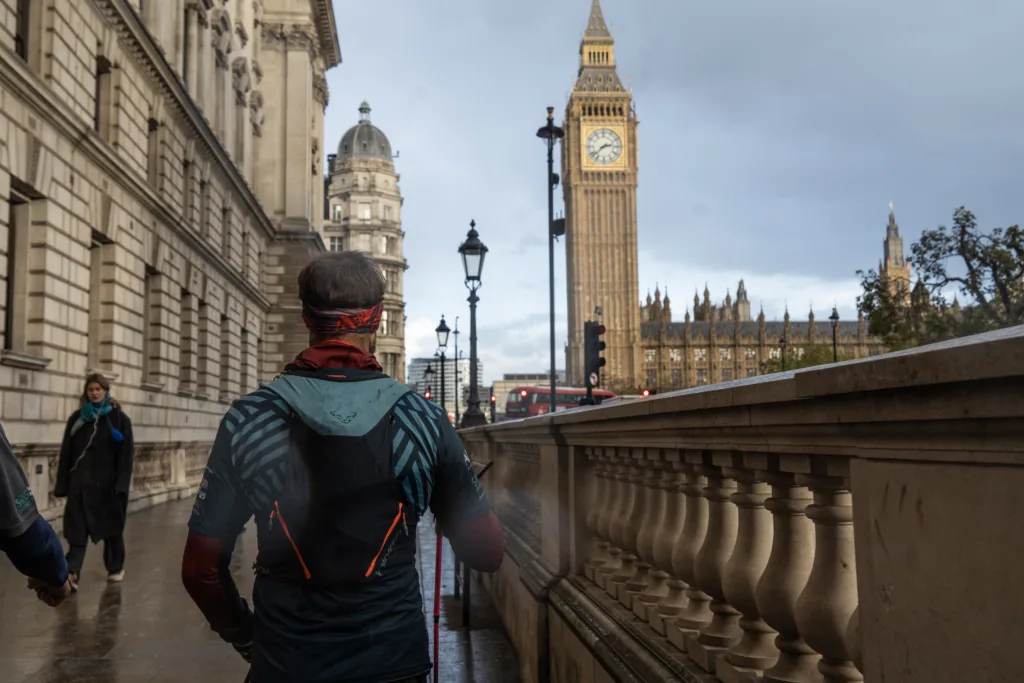 Beginning on 30th October, Jonny ran over 370km from Manchester to London, taking 11 days. PHOTO: ©joshrapermedia7
