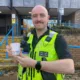 PC Sam Holliday of Peterborough city centre neighbourhood policing team demonstrating Naloxone. 