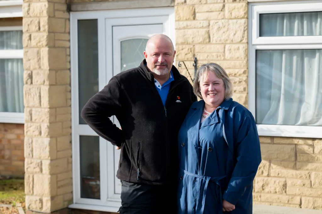 John and Melissa Setchfield met when she sold him the house 27 years ago 