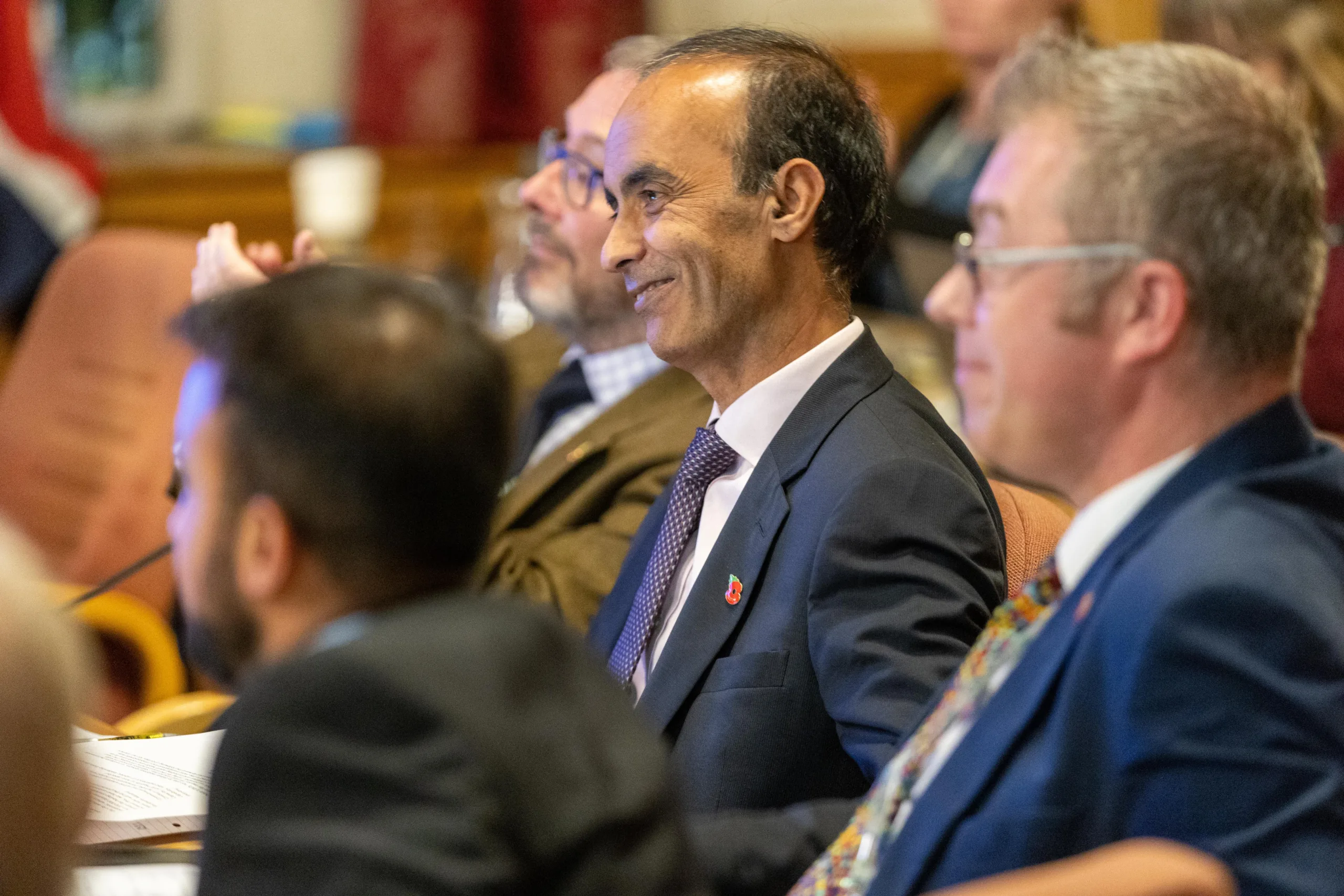 The moment Cllr Mohammed Farooq knew he had won the nomination to become leader of Peterborough City Council. PHOTO: Terry Harris The moment Cllr Mohammed Farooq knew he had won the nomination to become leader of Peterborough City Council. PHOTO: Terry Harris