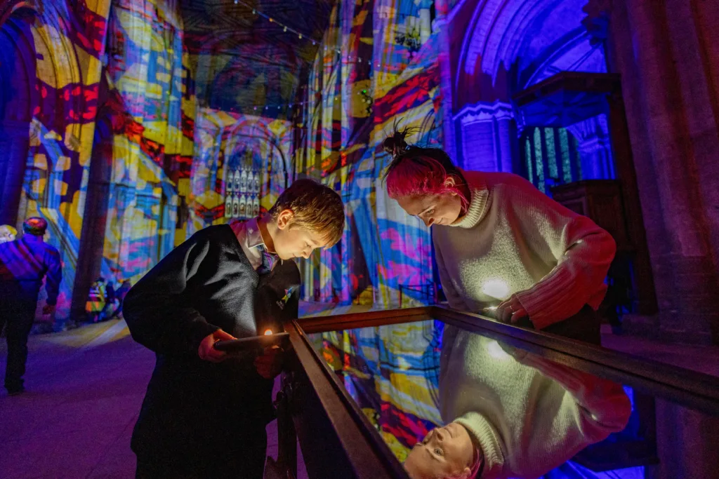 Luxmuralis presents The Manger at Peterborough Cathedral, “an all-age multi-sensory display guaranteed to be enjoyed by every generation”. PHOTO: Terry Harris