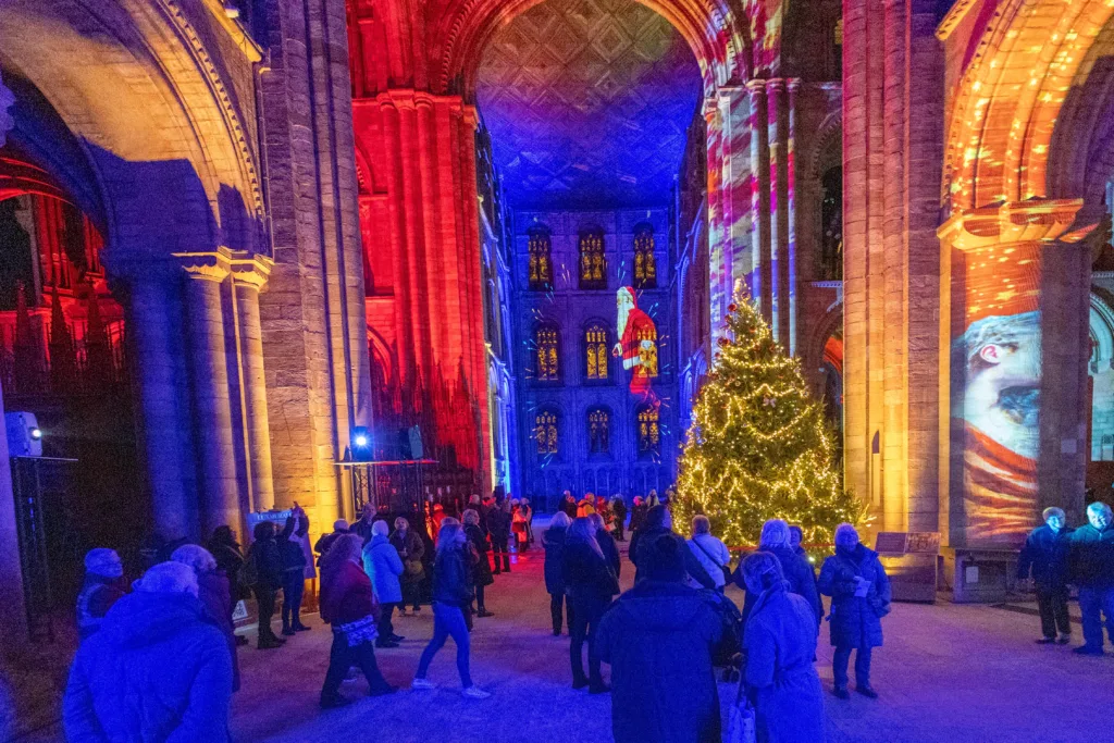 Luxmuralis presents The Manger at Peterborough Cathedral, “an all-age multi-sensory display guaranteed to be enjoyed by every generation”. PHOTO: Terry Harris