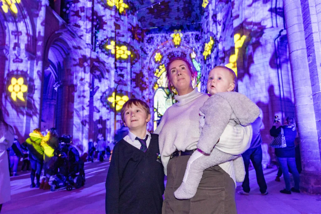 VIDEO and GALLERY: Awe inspiring illuminated Christmas Story at Peterborough Cathedral