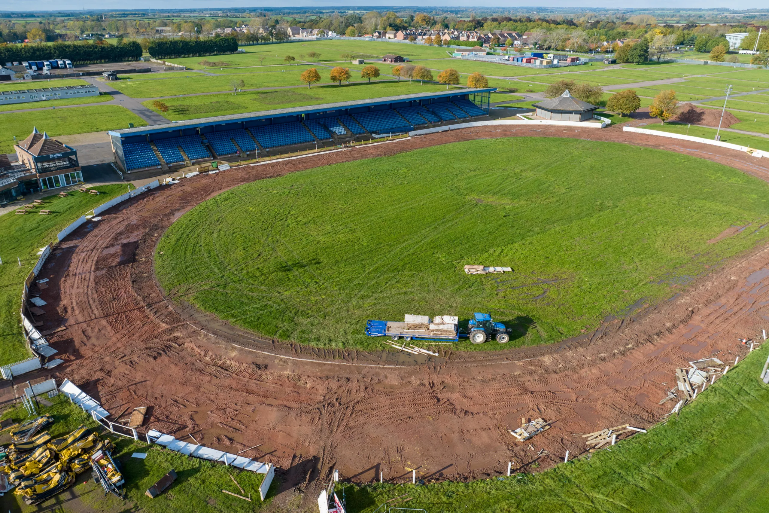 Peterborough Speedway track reduced to sorry state after club given notice to leave. Peterborough Arena, Peterborough Sunday 05 November 2023. PHOTO: Terry Harris for CambsNews. Peterborough Speedway track reduced to sorry state after club given notice to leave. Peterborough Arena, Peterborough Sunday 05 November 2023. PHOTO: Terry Harris for CambsNews.