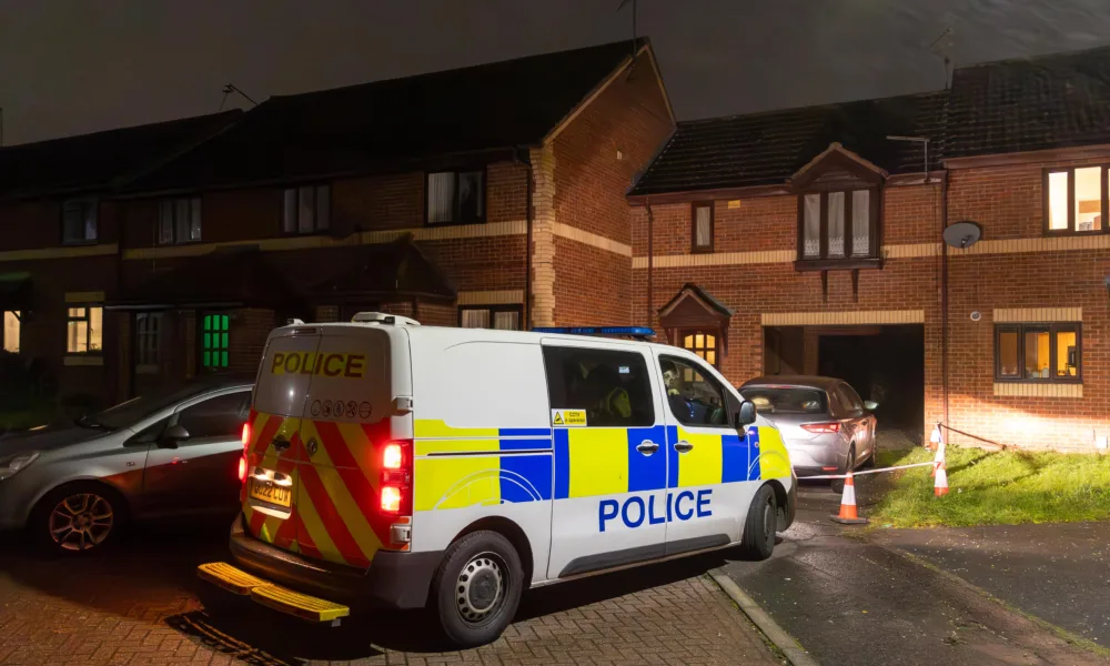 Police discovered the body of Paul Knowles, 56, at a property in Farriers Court, Peterborough, at about 11pm on November 19. A woman has been arrested on suspicion of murder. PHOTO: Terry Harris.