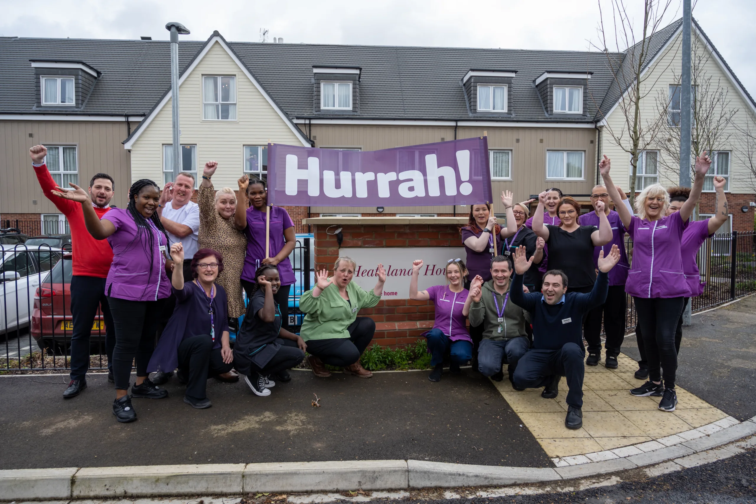 Staff from Heathlands House Care Home in Cambridge. They have achieved a good rating in a recent inspection.
March 21 2023 PHOTO: Matthew Power Photography The team at Care UK’s Heathlands House, on Bullen Close, have been shortlisted in the Caring UK Awards 2023.