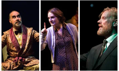 L to R: Jonathan Ashley, Gina Costigan and Paul Carroll in The Faith Healer at Cambridge Arts Theatre until Saturday, November 4