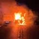 Lucky to be alive: Police photos from the horrendous A47 crash tonight involving a bus and a van which burst into flames. No one was injured. Lucky to be alive: Police photos from the horrendous A47 crash tonight involving a bus and a van which burst into flames. No one was injured.