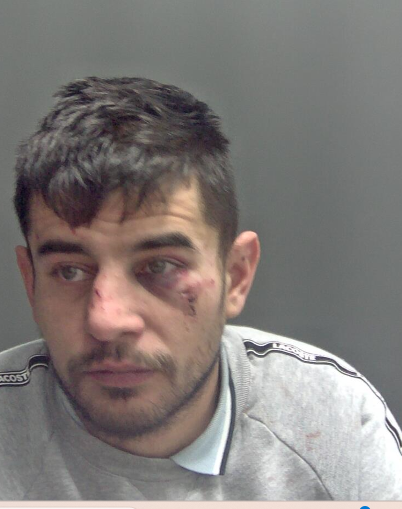 Matthew Larrington, 29, has been jailed for 23 months