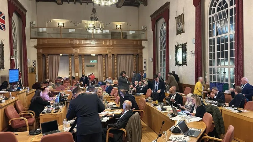 Cllr Wayne Fitzgerald will tonight learn his fate as leader of Peterborough City Council. He expects to be ousted. PHOTO: Terry Harris for CambsNewsOnline