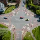 Aerial view of CYCLOPS Histon Rd. In total, 6,400m of footpaths, 8,000m of cycle lanes and 540m of bus lane have been created.