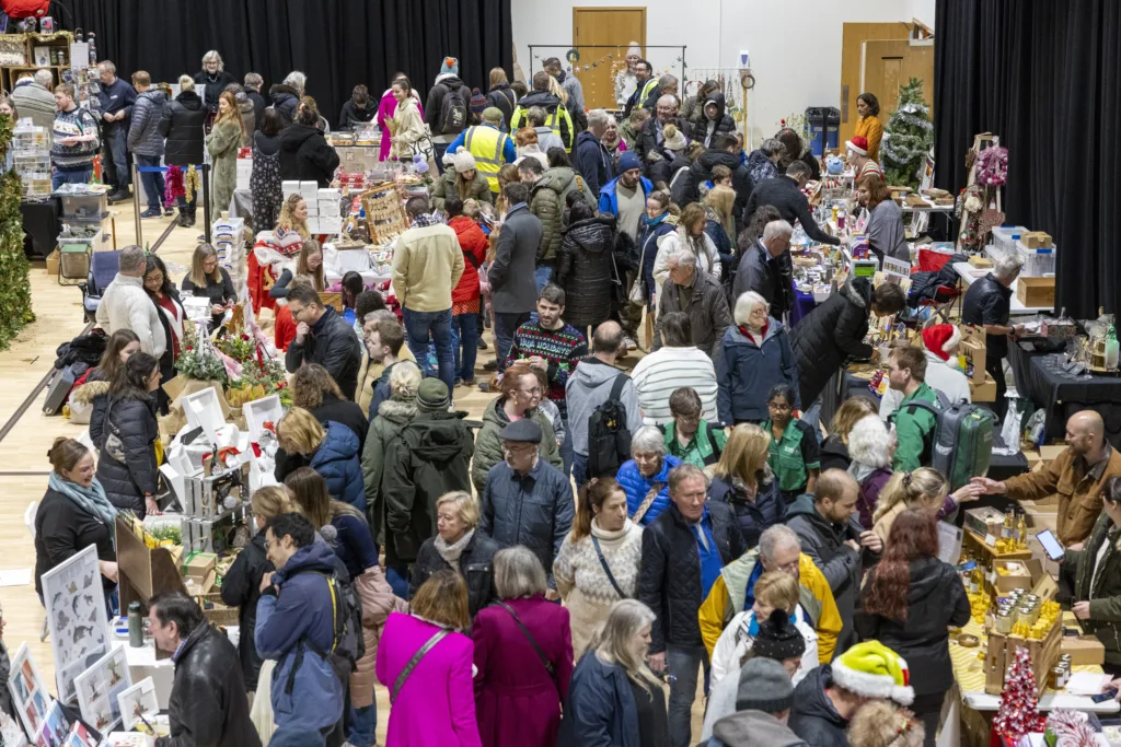 Christmas market at Cambourne organised by South Cambridgeshire District Council. Photo: David Johnson