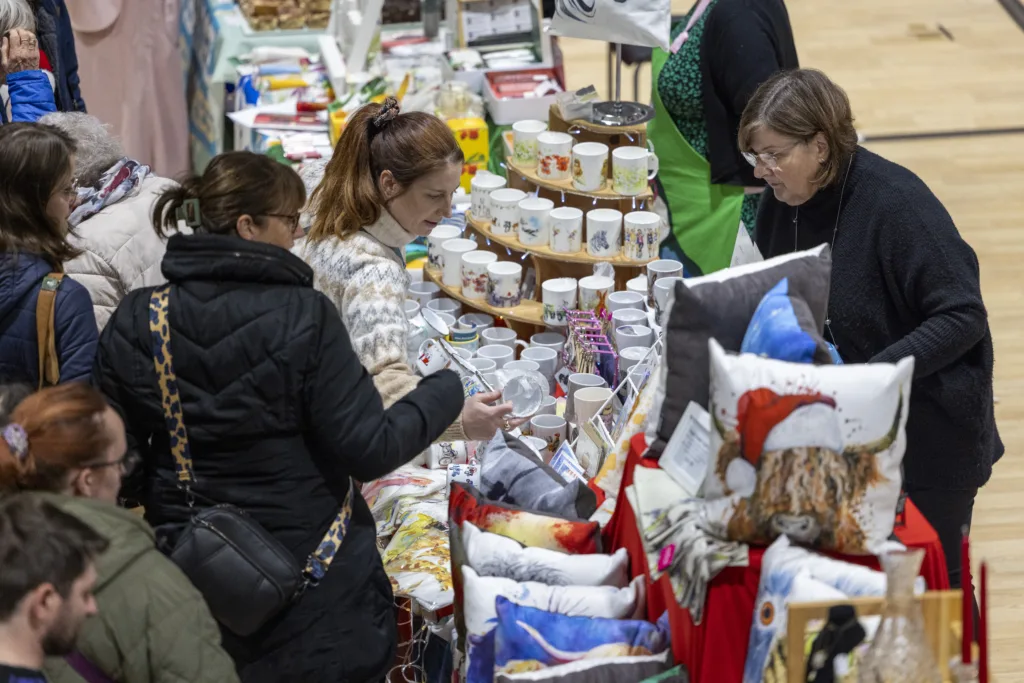 Christmas market at Cambourne organised by South Cambridgeshire District Council. Photo: David Johnson