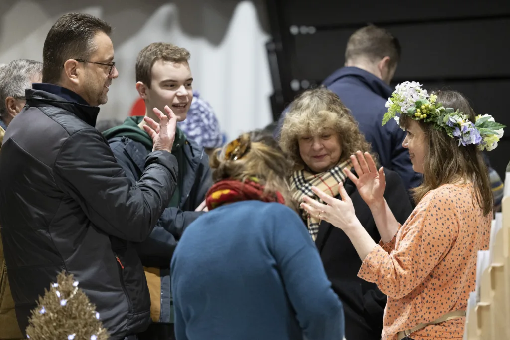 Christmas market at Cambourne organised by South Cambridgeshire District Council. Photo: David Johnson