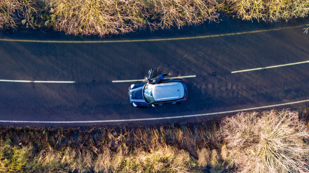 Flooded A1101 in Welney in this morning (Mon). Motorists urged to avoid.  PHOTO: Bav Media 