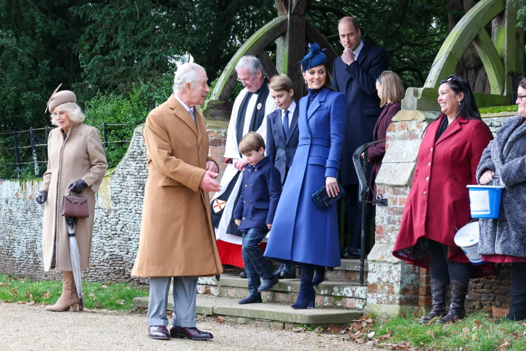 Photos of the Royal Party, and waiting visitors, at Sandringham on Christmas Day. PHOTO: Wisbech Tweet 