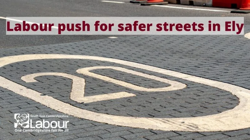Labour campaign in Ely for 20mph limit