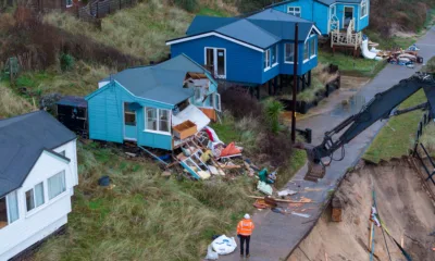 HEMSBY, Norfolk: Devastating toll on coastal village as homes demolished. Saturday 09 December 2023. Picture by Terry Harris.