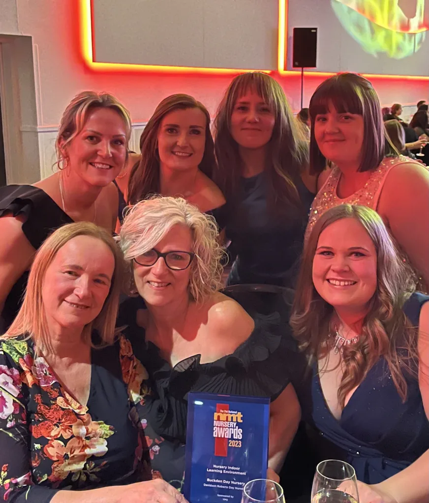 Buckden Day Nursery, in St Neots, scoops the trophy for Nursery Indoor Learning Environment at the National NMT Nursery Awards.