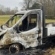 Burnt out tipper stolen from Huntingdon found in Puddock Road, Warboys