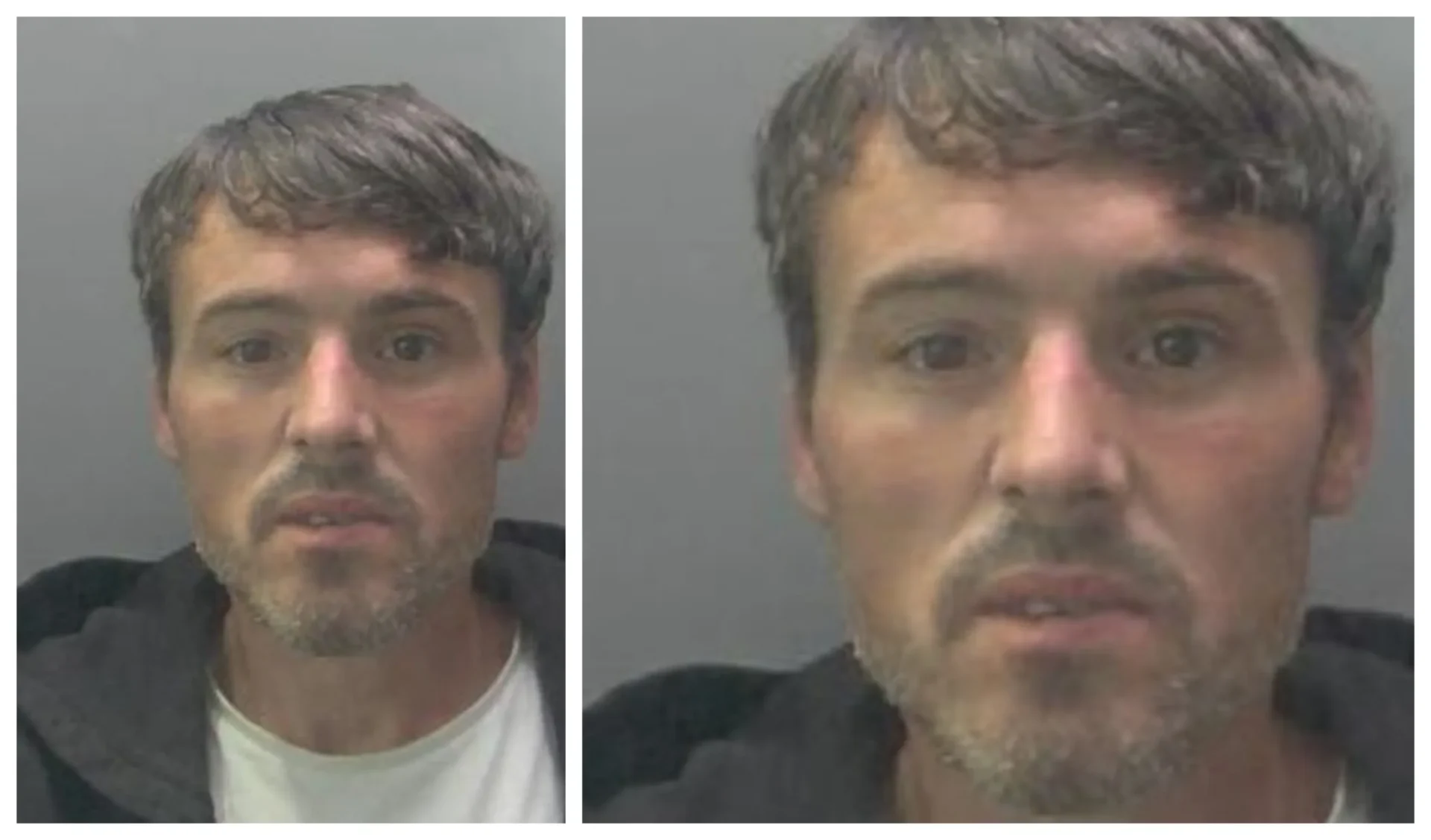 Alan Harding, 42, broke into a house in Pine Tree Close, Peterborough, in August this year and took laptops a handbag and bank cards