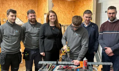 Labour’s Shadow Minister for Employment Alison McGovern championed apprenticeships in a visit with Andrew Pakes, Labour parliamentary candidate for Peterborough, to EML Electrical Contractors Ltd.