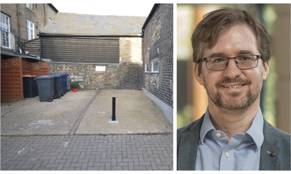 Profession David Stillwell (above) described going down “a rabbit hole of property auctions near me and discovered this single parking space in central Cambridge that sold for £122k earlier this year”.