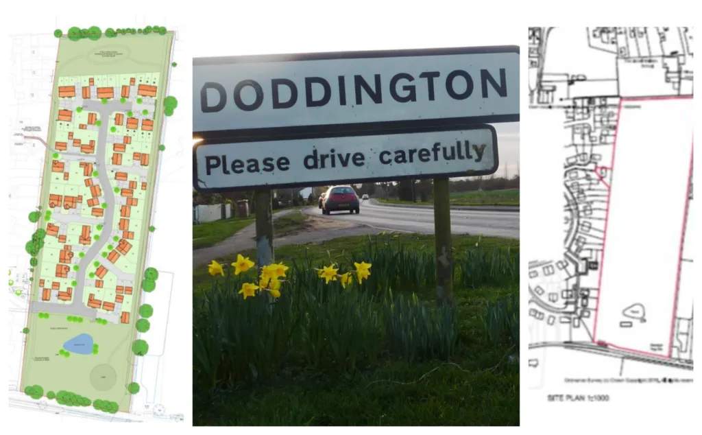 Layout of the 47 homes proposed for the village of Doddington near March. Villagers had opposed the new estate but the Planning Inspectorate over ruled a council decision